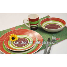 KC-00193 / placa de cerâmica conjunto / forma redonda / porcelana denner set